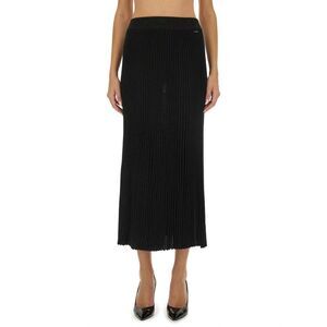 KITON Ribbed Knit Maxi Skirt Women BLACK Skirts